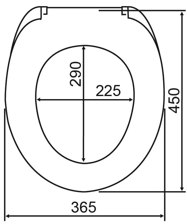 WC-ülőke automatikus záródással 36,5 x 45 cm Boat – Wenko