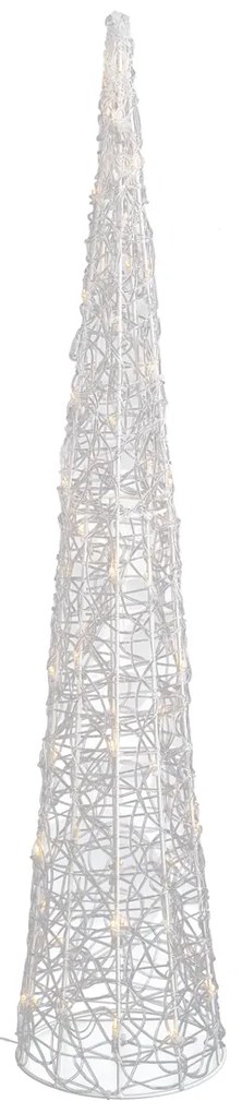 Karácsonyfa átlátszó 100 cm LED-del IP44 - Coni