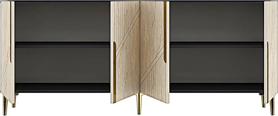 Evva 150 - Anthracite, Travertine, Gold
