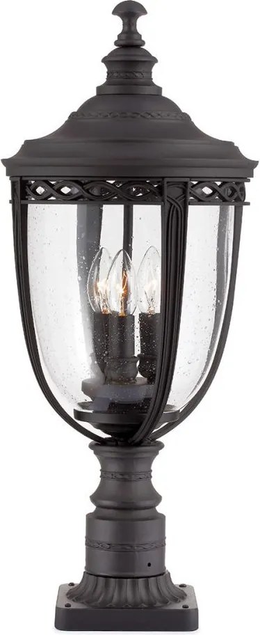 ELSTEAD FE-EB3-L-BLK ENGLISH BRIDLE Klasszikus Kültéri Állólámpa E14 IP44