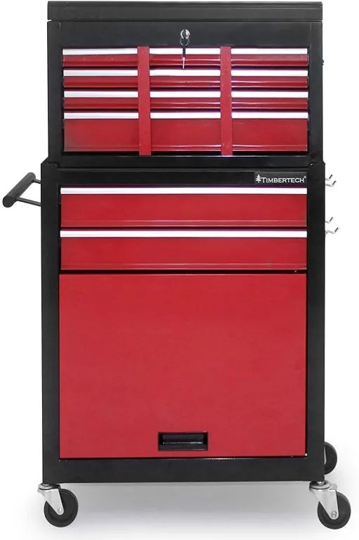 Szerszámos kocsi 5 fiókkal 61 × 108 cm piros