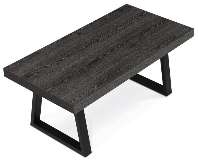 Dohányzóasztal 120 × 60 × 50 cm melamin szürke tölgy CT-R5212 GREY