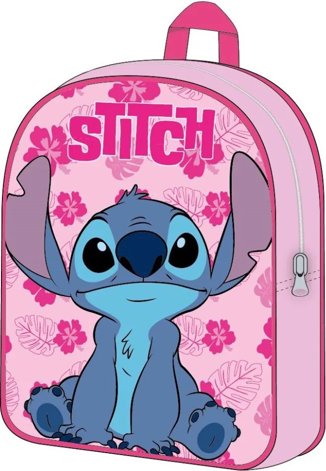 Disney Lilo és Stitch, A csillagkutya Pink Leaf hátizsák, táska 40 cm