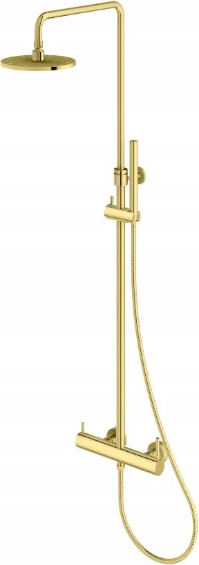 Falra szerelhető zuhanyszett Kohlman Axel Gold QW276AGD