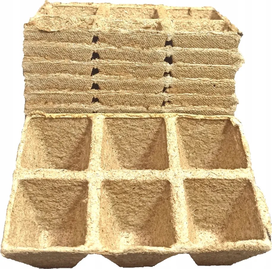 Tőzeg kaspó szögletes 5x5/60 Jiffy