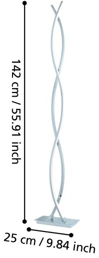 Eglo 96106 - LED Állólámpa LASANA 2 4xLED/9W/230V