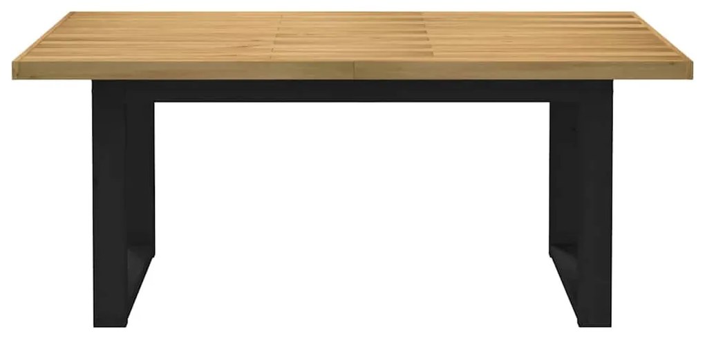 Étkezőasztal NOAIN U-alakú lábak 180x90x75 cm tömörfa fenyőfa