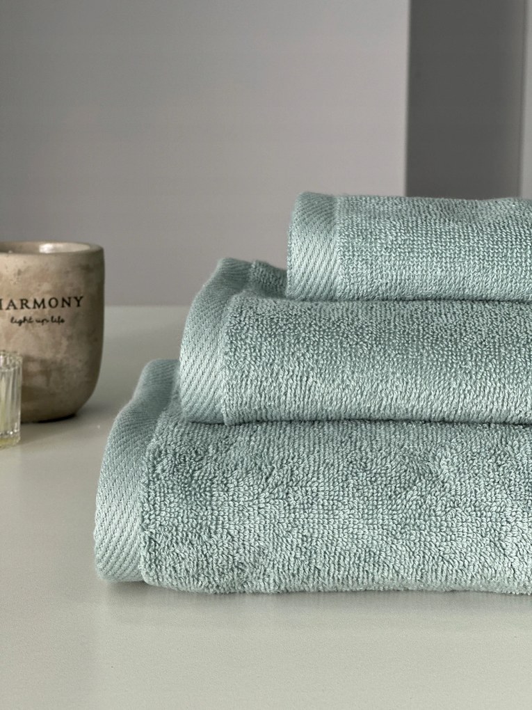 Törölköző szett 3 db Pamut 500g/m² Puha Vastag Hotel Spa Menta