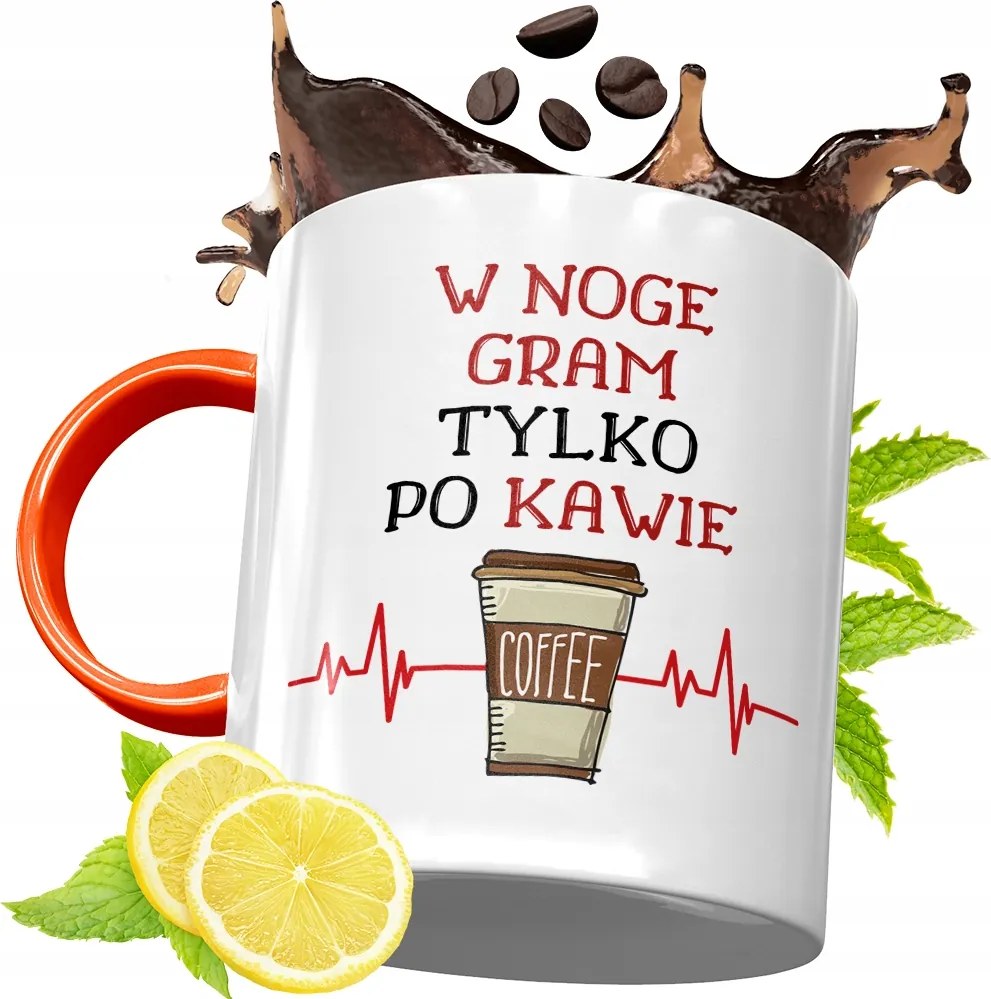 Narancssárga Bögre Labdarúgóknak Ajándék fényképes nyomtatással