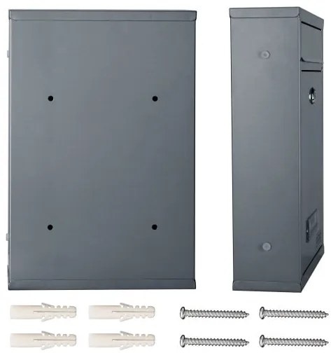 monzana® Postaláda 32x22x9 cm - ezüst