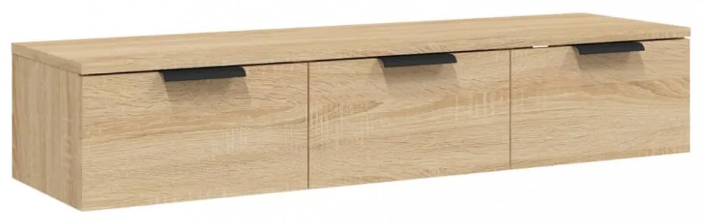 sonoma tölgy színű szerelt fa faliszekrény 102 x 30 x 20 cm