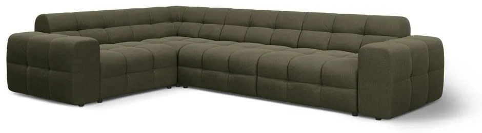 Zöld sarokkanapé (bal oldali-L alakú) Kendal – Micadoni