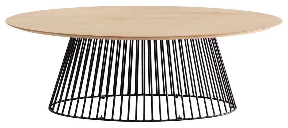 Leska dohányzóasztal mangófa asztallappal - La Forma