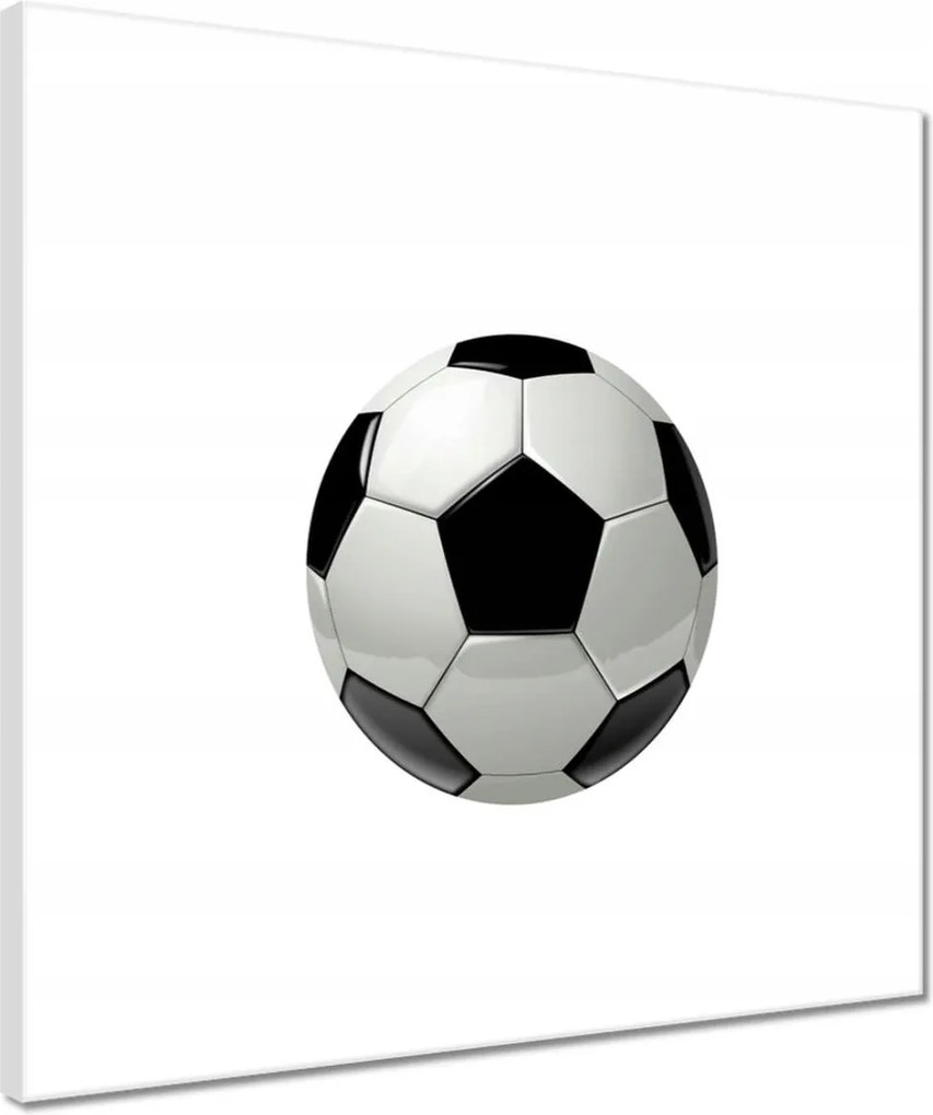 Vászonkép 40x40 Focilabda a lábhoz