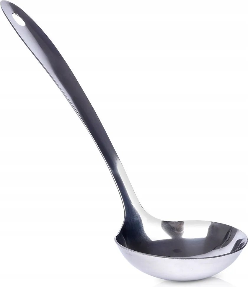 Merőkanál Acél Váza Kanál Leves Mártáshoz Konyhai Felhordáshoz 29 CM