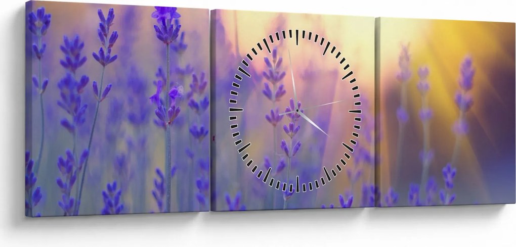 Kép - Levendula (órával) (90x30 cm)