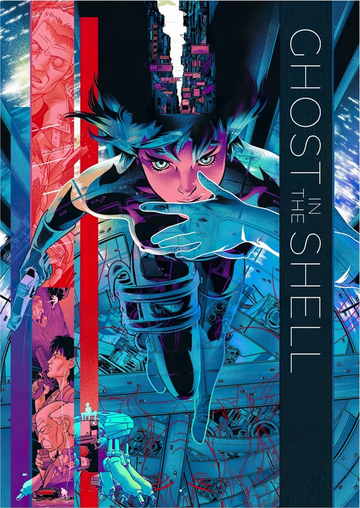 Poszter Ghost in the Shell 1995 Anime Szellem páncélban
