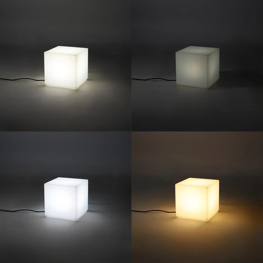 Okos kültéri lámpa fehér 30 cm négyzet alakú LED A60 IP44 - Nura