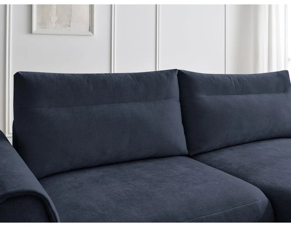 Sötétkék sarokkanapé Aden – Bobochic Paris