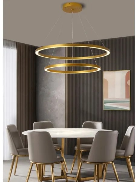 Immax NEO 07159-G80-60 - LED Dimmelhető csillár FINO LED/93W/230V Tuya arany + távirányító