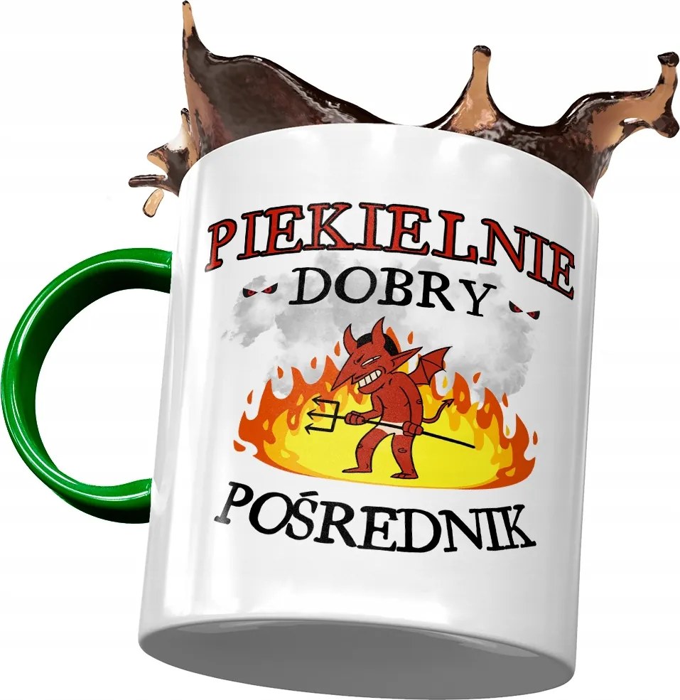 Zöld Bögre Közvetítőnek Pokolian Jó Nyomtatott Fotóval