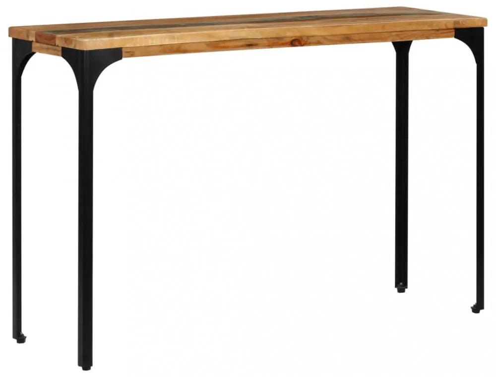 tömör újrahasznosított fa tálalóasztal 120 x 35 x 76 cm