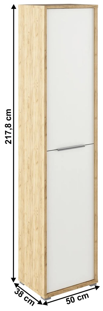 Polcos szekrény Rumia 06 (artisan tölgy + fehér). 1064675