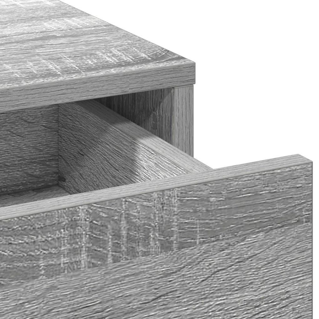 Öltözködőasztal Világosszürke 78.5 x 41 x 135 cm Faanyag