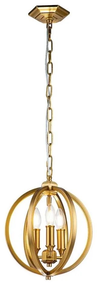 Feiss FE-CORINNE-3P-S-BB - Csillár láncon CORINNE 3xE14/60W/230V