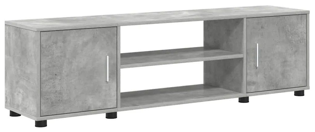 4 részes TV szekrény szett 4 pcs Beton szürke Faanyag