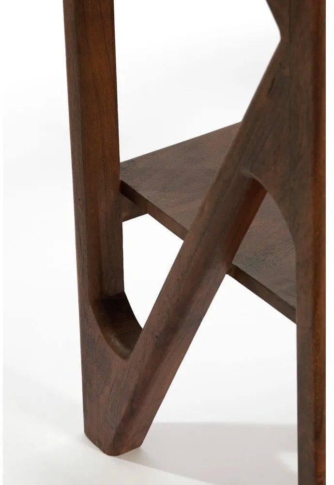 Barna akácfa könyvespolc 120x160 cm Yuki – Light &amp; Living