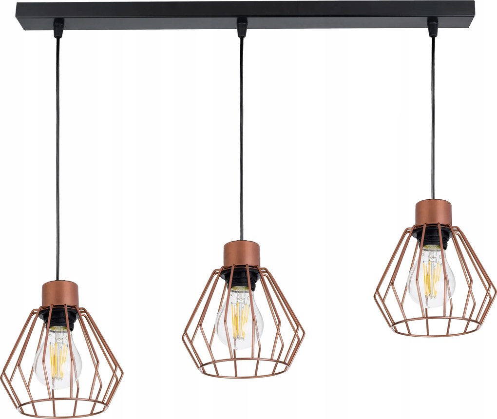 Függő lámpa túlnyúló mennyezeti csillár loft gyémánt 3