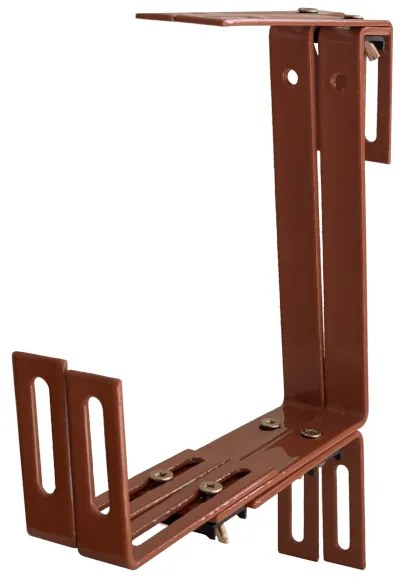 BALKONLÁDA TARTÓ VASALAT ANYAG:VAS 17X24X4CM TERRACOTTA SZÍN