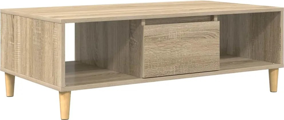 vidaXL Dohányzóasztal Sonoma tölgy 102 x 55 x 35 cm Faanyag