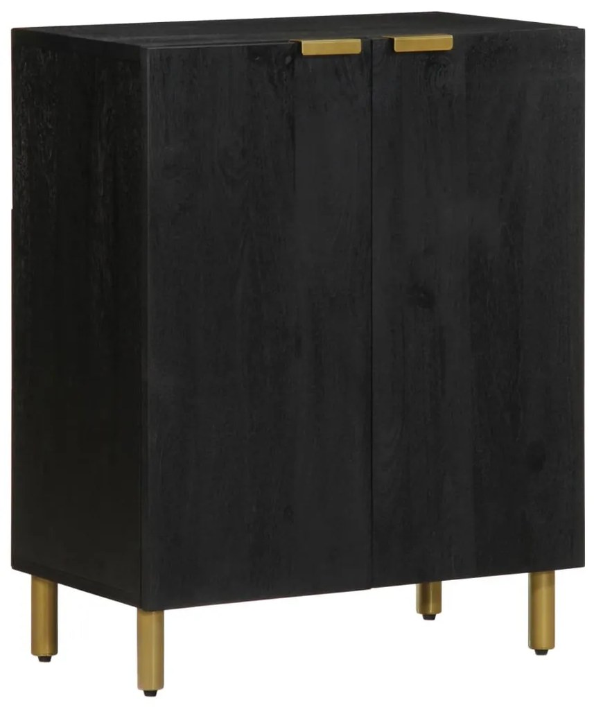 fekete szerelt fa komód 60 x 33 x 75 cm