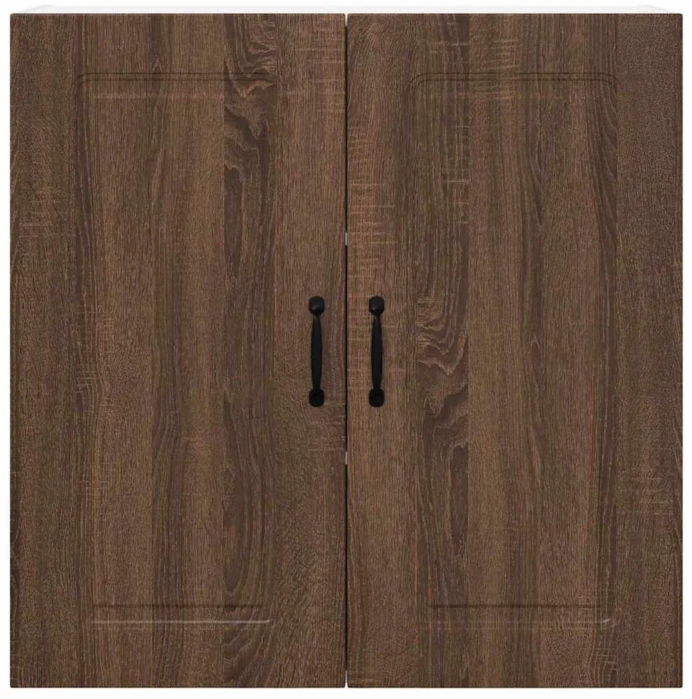 Fali konyhaszekrény ajtóval Barna Tölgy 80 x 31 x 80 cm Faanyag