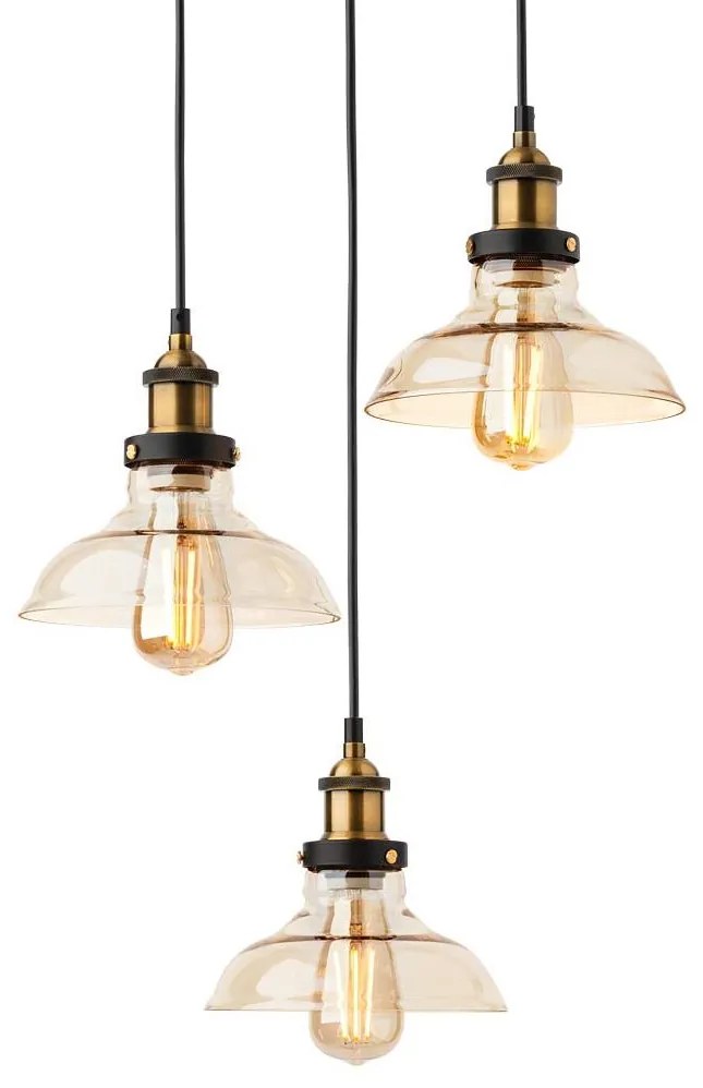 Redo 01-1004 - Csillár zsinóron SAVILLE 3xE27/42W/230V