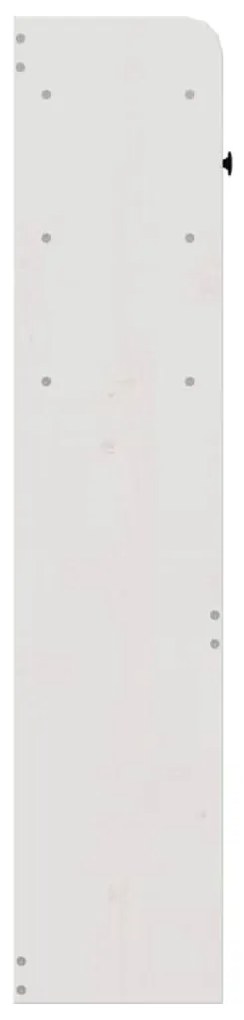 fehér tömör fenyőfa fejtámla tárolóval 150 cm