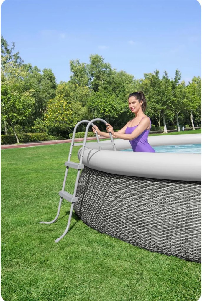 Fém létra úszómedencékhez 84 cm Bestway 58430