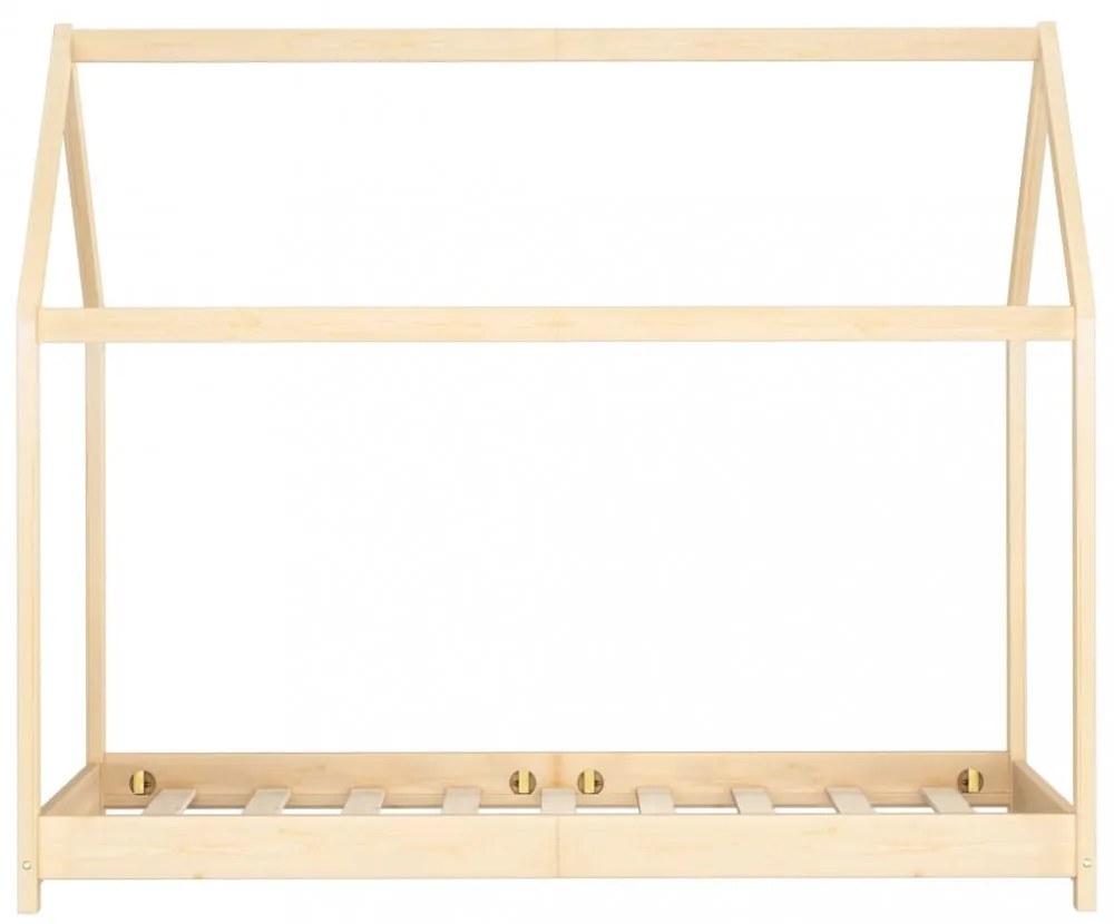tömör fenyőfa gyerekágy-keret 80 x 160 cm