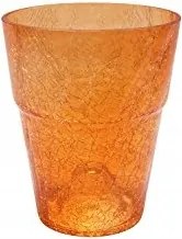 Virágcserép Fedő orchidea üveg repedt üveg ø13 narancssárga