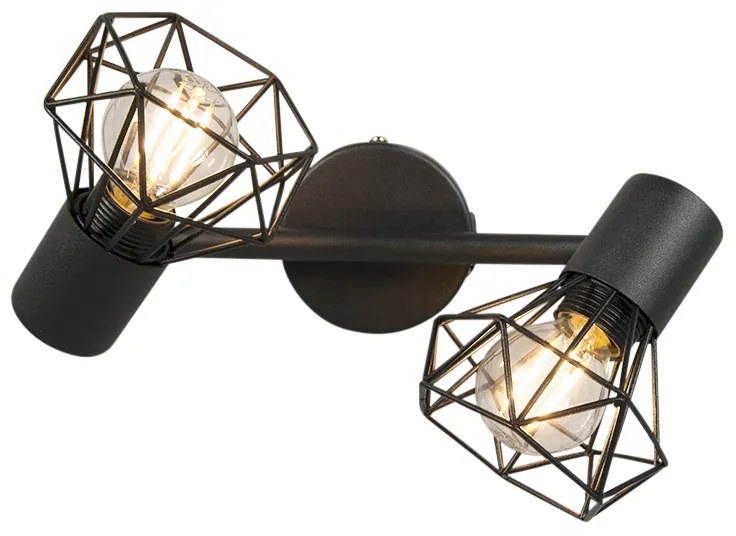 Intelligens fekete forgatható és dönthető spotlámpa - Mosh