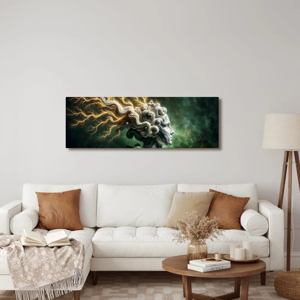 Kép természet energiája női arcban