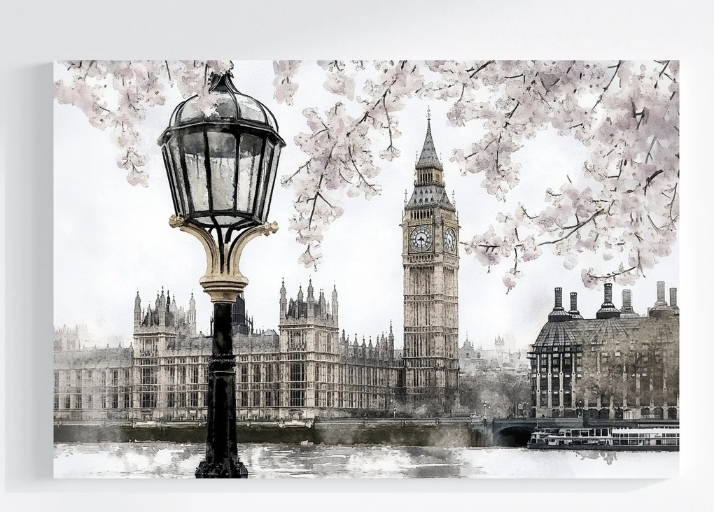 Canvas Város Anglia London Big Ben Westminster 120x80