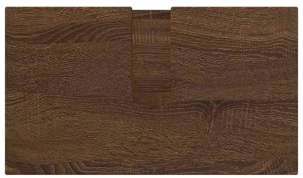 Fürdőszoba bútor szett 3 pcs barna tölgy 61 x 35 x 64 cm