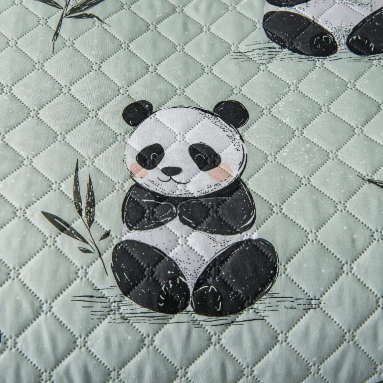 Ágytakaró PANDA RELAX zöld Méret: 170 x 210 cm
