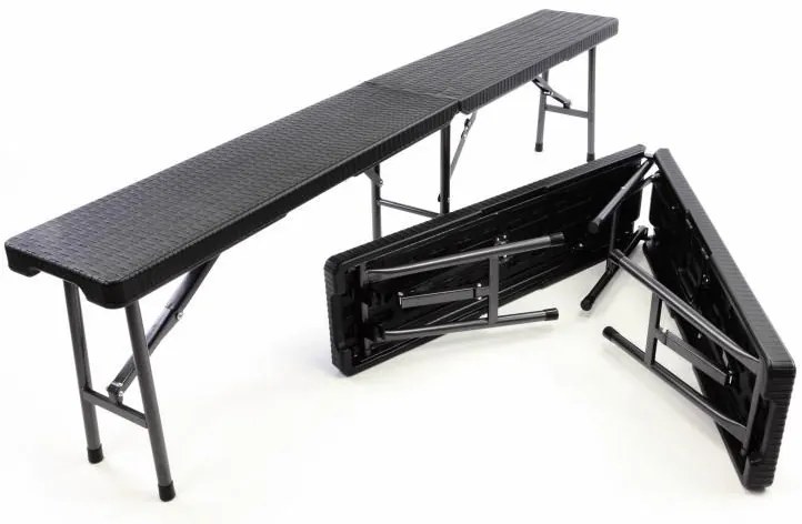 GARTHEN Kempingpad szett 2 db 180 cm rattan