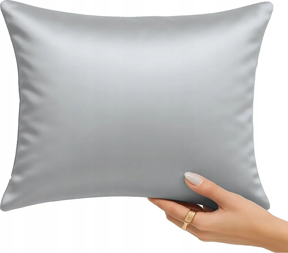Pamut-szatén párnahuzat Sin 70x80 szürke