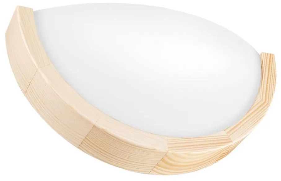 Fali lámpa NATURAL SLIM 1xE27/60W/230V fenyő