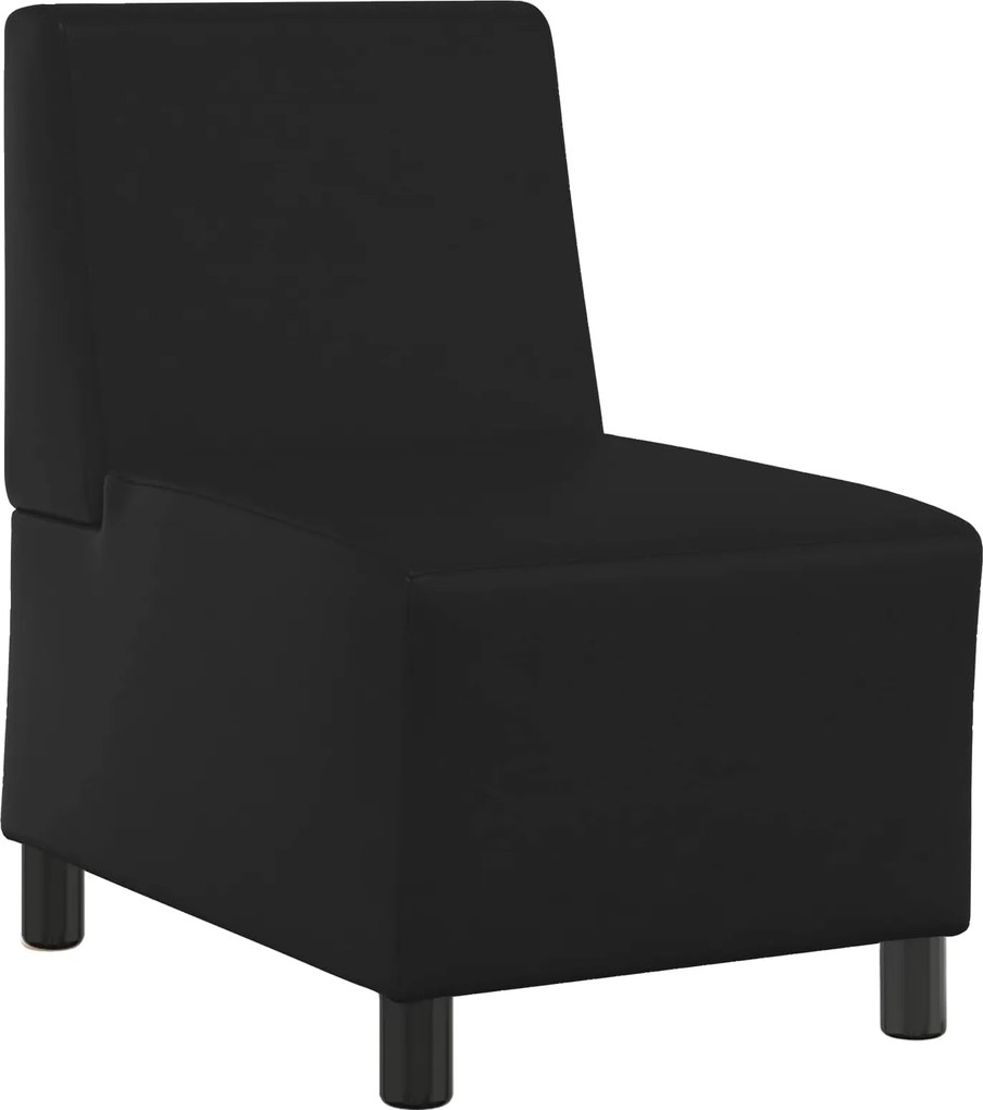 vidaXL | Karfa Nélküli Modularis Kanapé Egység | Fekete 55 x 74 x 82 cm